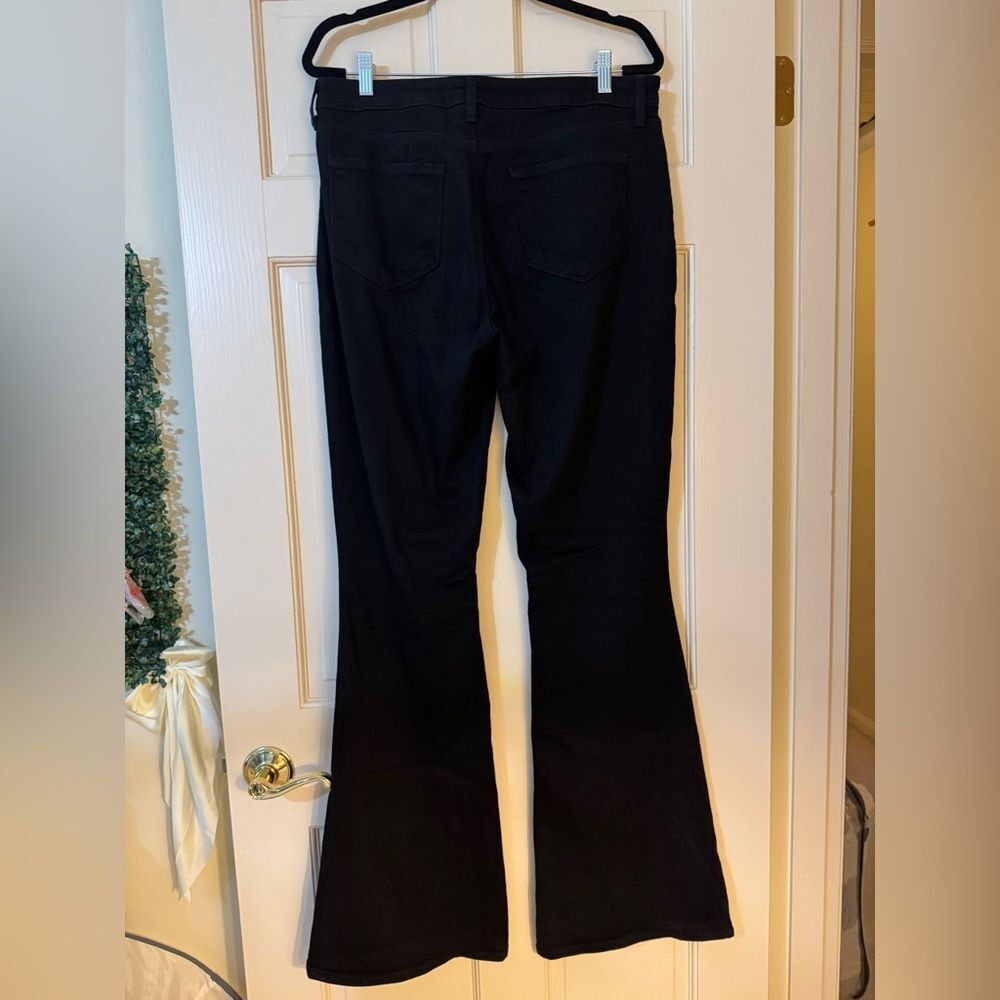 Women’s L’agence High Rise Bell Flare Noir Black Jeans Sz 32 - Picture 2 of 4